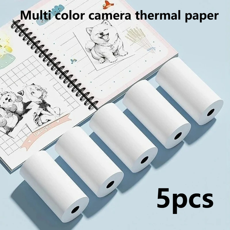Photo Printer - 5 rolos adesivo térmico adesivo papel