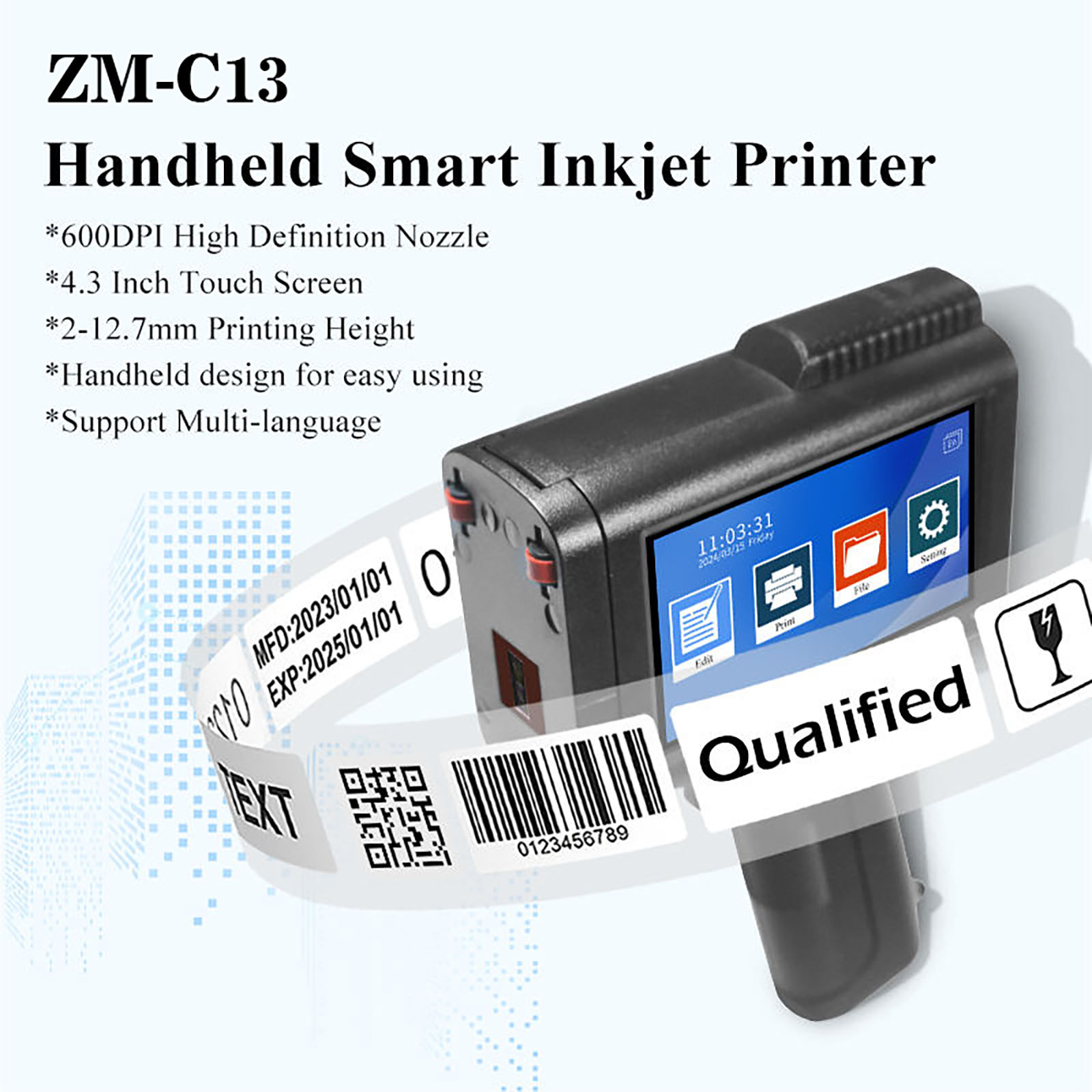 Impressora de Jato de Tinta Po - Barcode Printer avaliação e preço