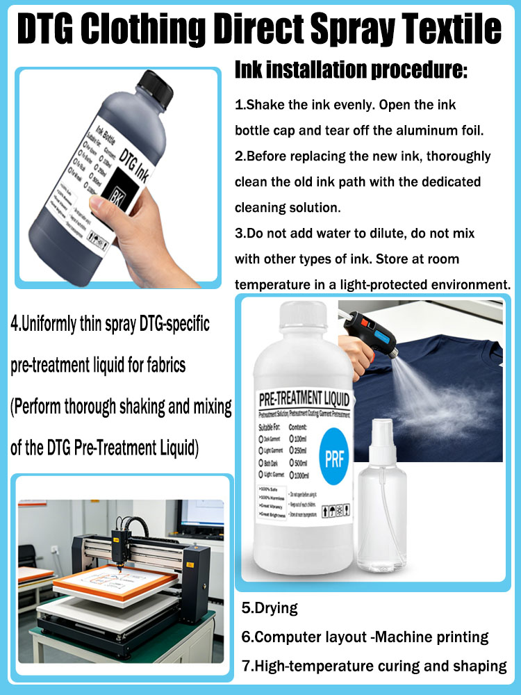 Líquido de Pré-Tratamento DTG, - Commercial Fabric Printing Machine avaliação e preço
