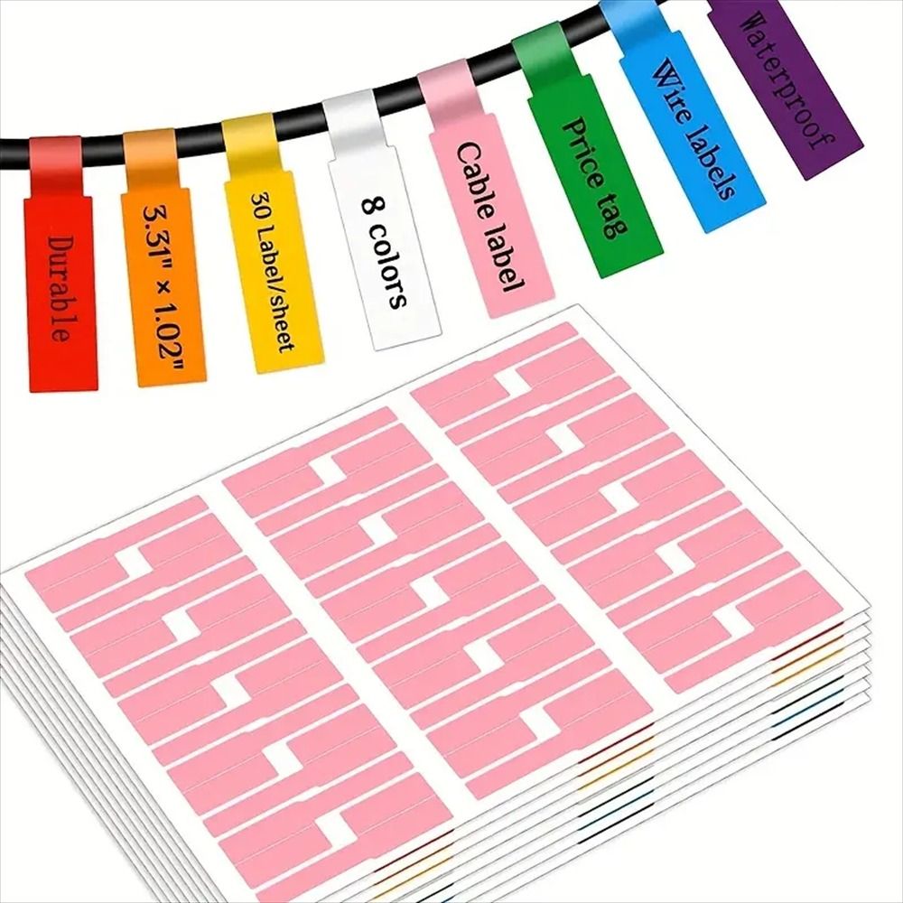 Etiquetas de cabos à prova d'á - Label Maker avaliação e preço