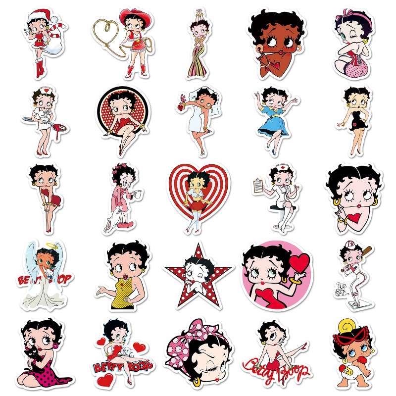 Adesivos Betty Boop 50 unidade - Printer Paper avaliação e preço